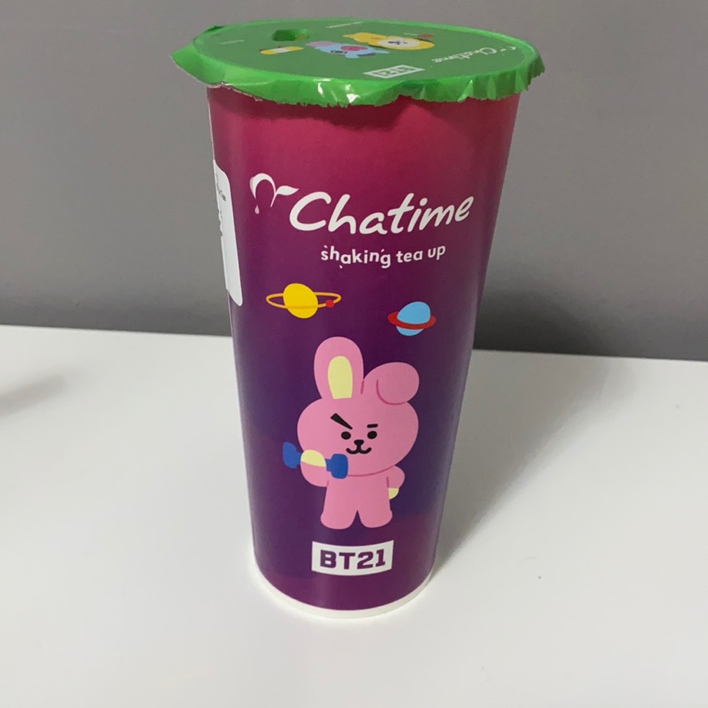 2022 BTS X CHATIME BT21 LIMITED EDITION CUP